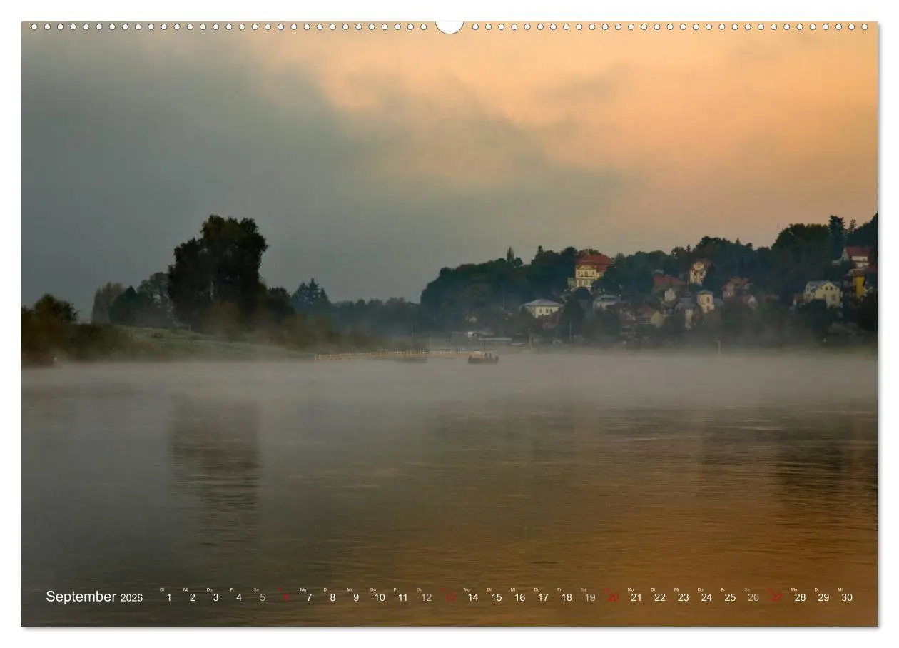 Bild: 9783516094756 | Die Elbe in Dresden-Laubegast (hochwertiger Premium Wandkalender...