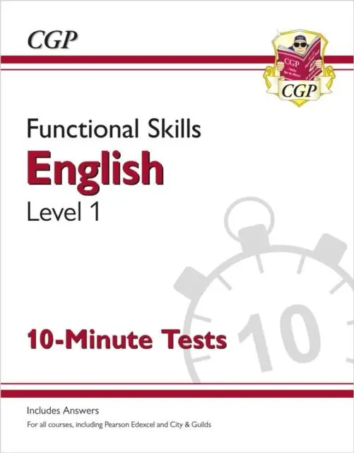 Cover: 9781789084856 | Functional Skills English Level 1 - 10 Minute Tests | Cgp Books | Buch