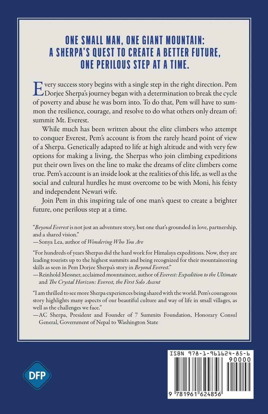 Rückseite: 9781961624856 | Beyond Everest | One Sherpa's Summit and Hope for Nepal | Taschenbuch