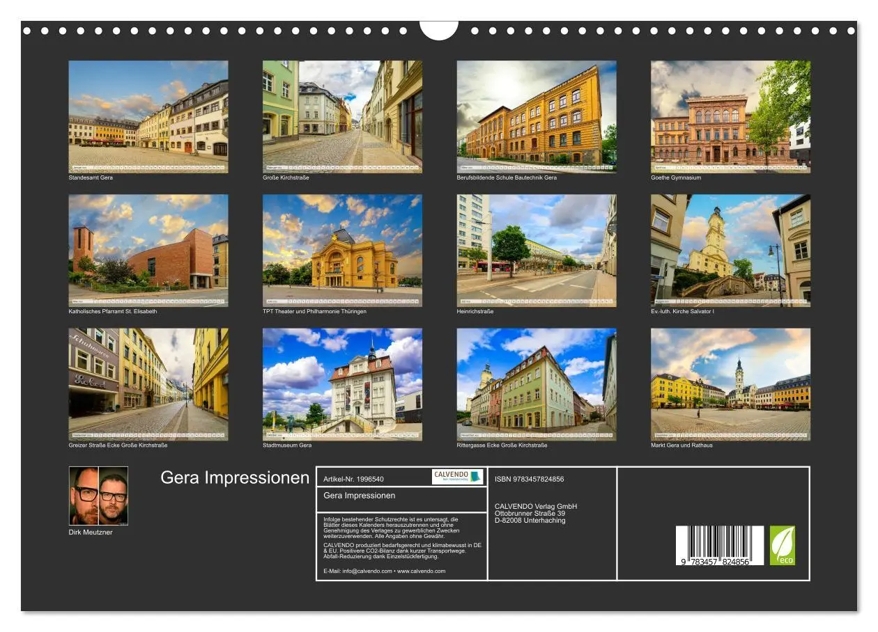 Bild: 9783457824856 | Gera Impressionen (Wandkalender 2026 DIN A3 quer), CALVENDO...