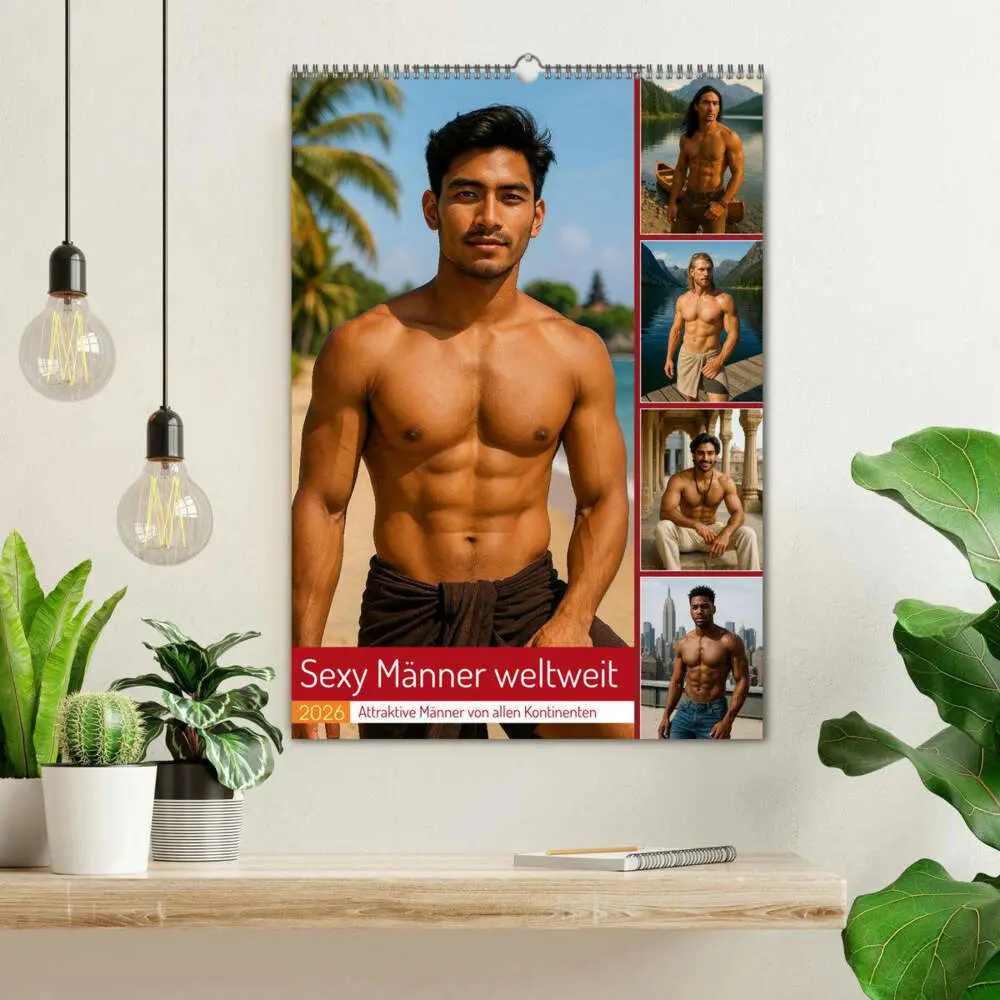 Bild: 9783516604856 | Sexy Männer weltweit (Wandkalender 2026 DIN A2 hoch), CALVENDO...