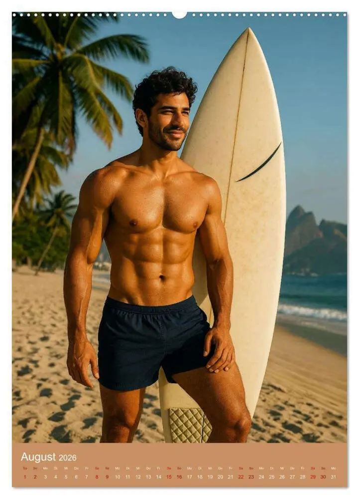 Bild: 9783516604856 | Sexy Männer weltweit (Wandkalender 2026 DIN A2 hoch), CALVENDO...