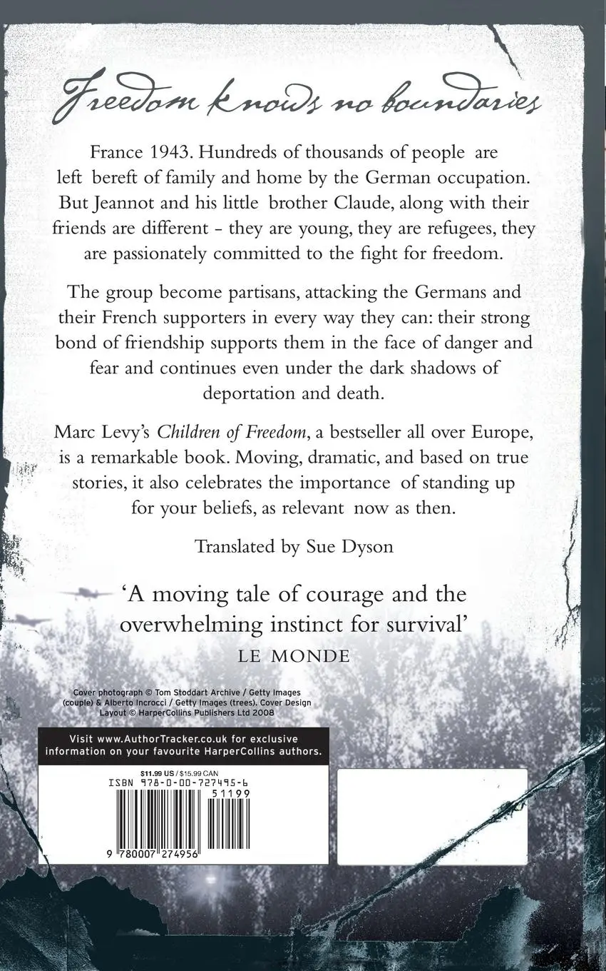 Rückseite: 9780007274956 | The Children of Freedom | Marc Levy | Taschenbuch | Englisch | 2008