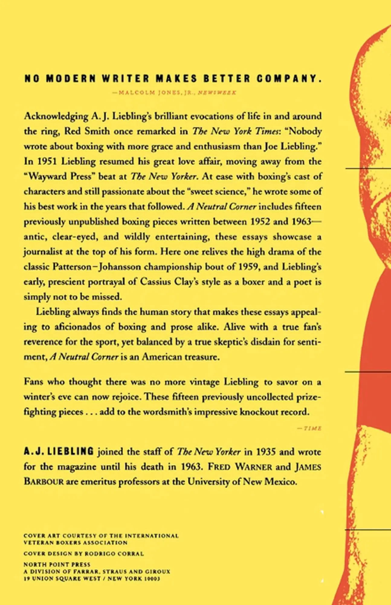 Rückseite: 9780865474956 | A Neutral Corner | Boxing Essays | A. J. Liebling | Taschenbuch | 1990