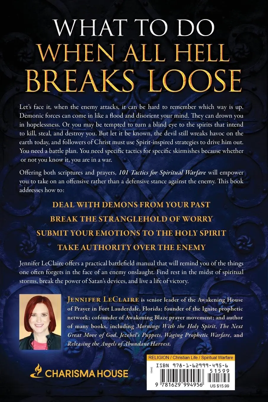 Rückseite: 9781629994956 | 101 Tactics for Spiritual Warfare | Jennifer Leclaire | Taschenbuch