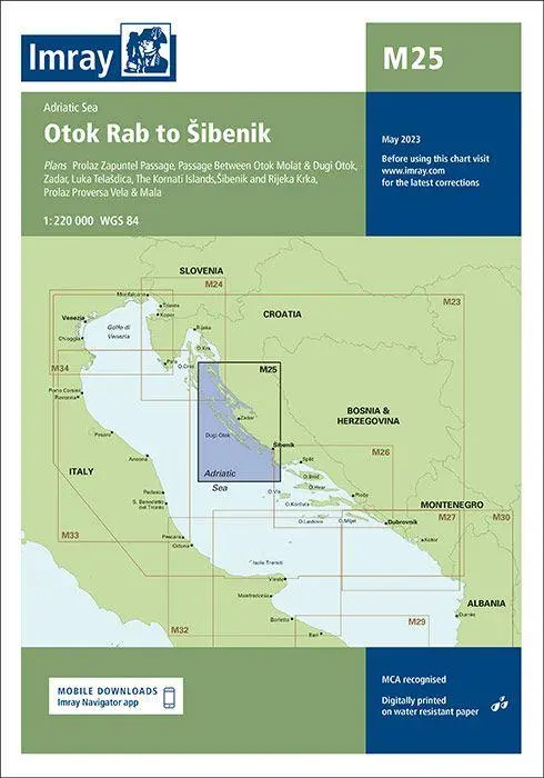 Cover: 9781786794956 | M25 Otok Rab to Sibenik | Imray M Series | (Land-)Karte | Englisch