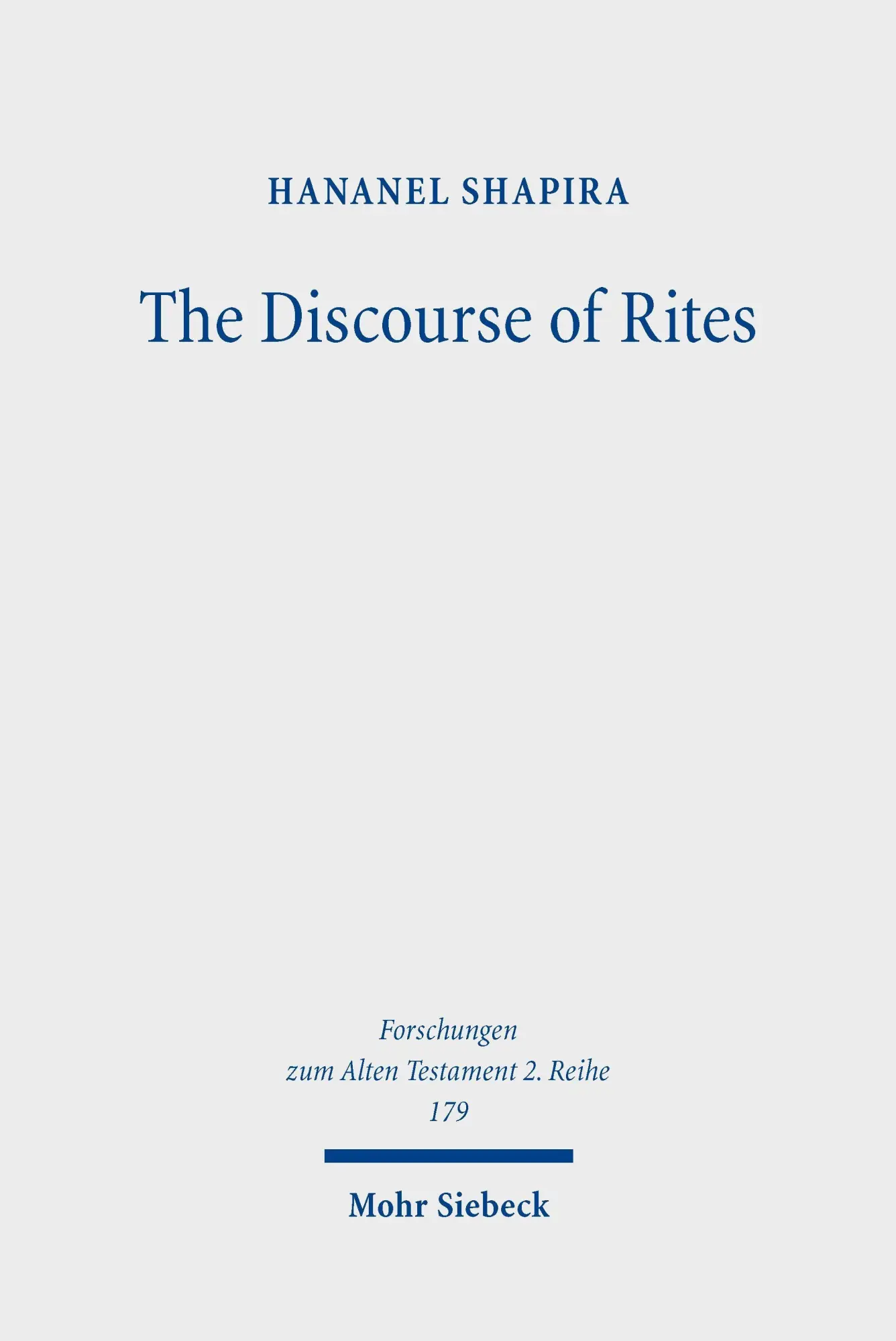 The Discourse of Rites