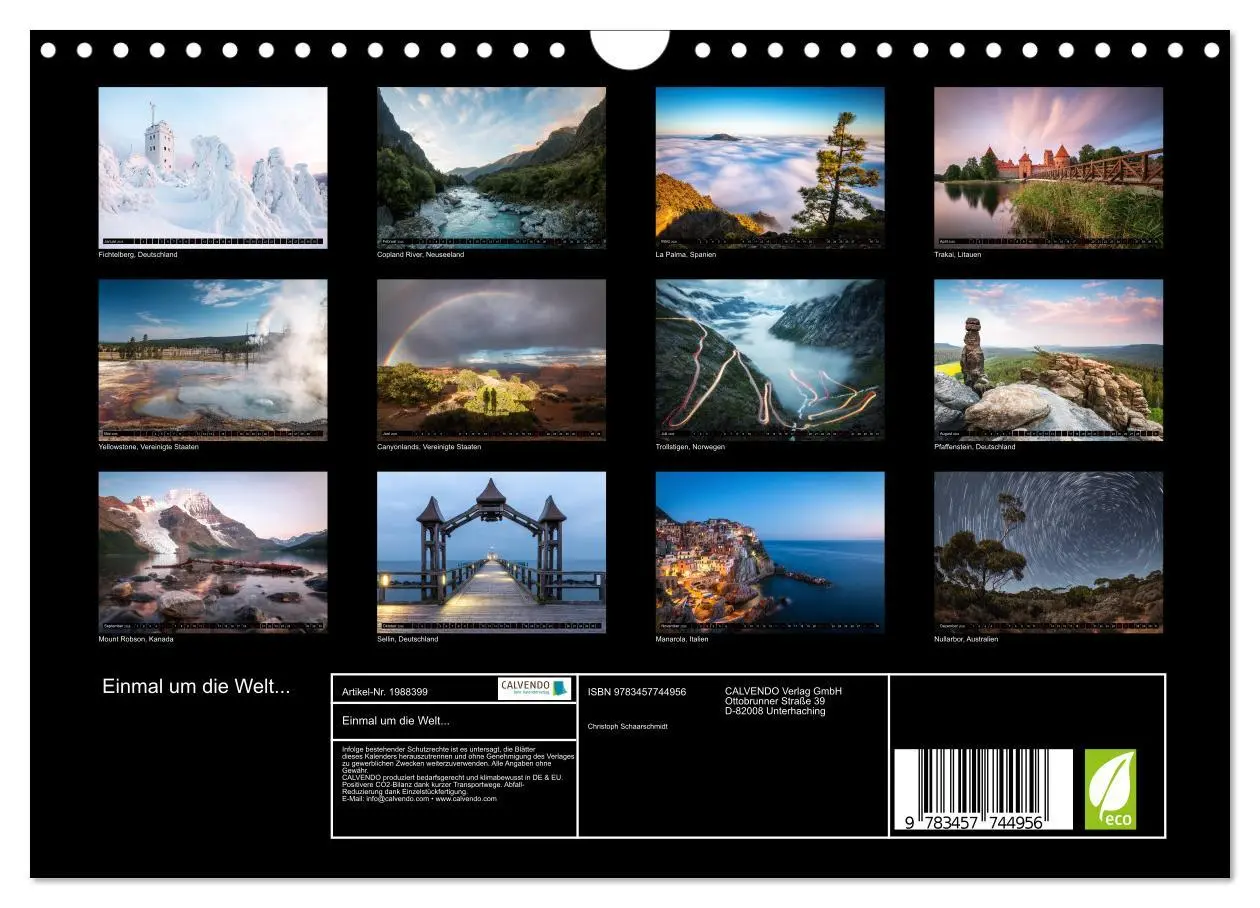 Bild: 9783457744956 | Einmal um die Welt... (Wandkalender 2026 DIN A4 quer), CALVENDO...