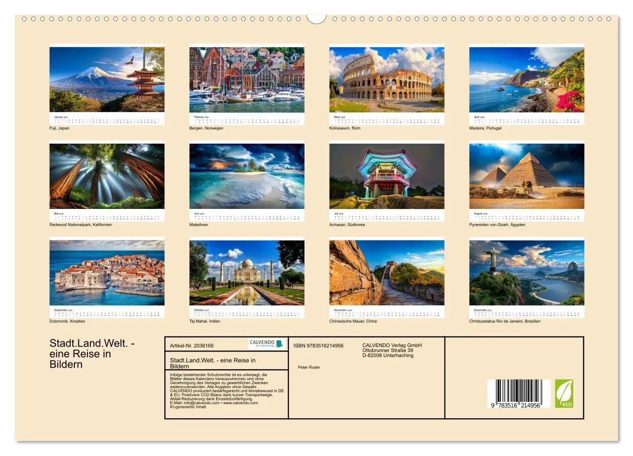 Bild: 9783516214956 | Stadt.Land.Welt. - eine Reise in Bildern (hochwertiger Premium...