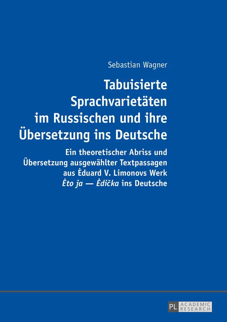 Cover: 9783631674956 | Tabuisierte Sprachvarietäten im Russischen und ihre Übersetzung ins...