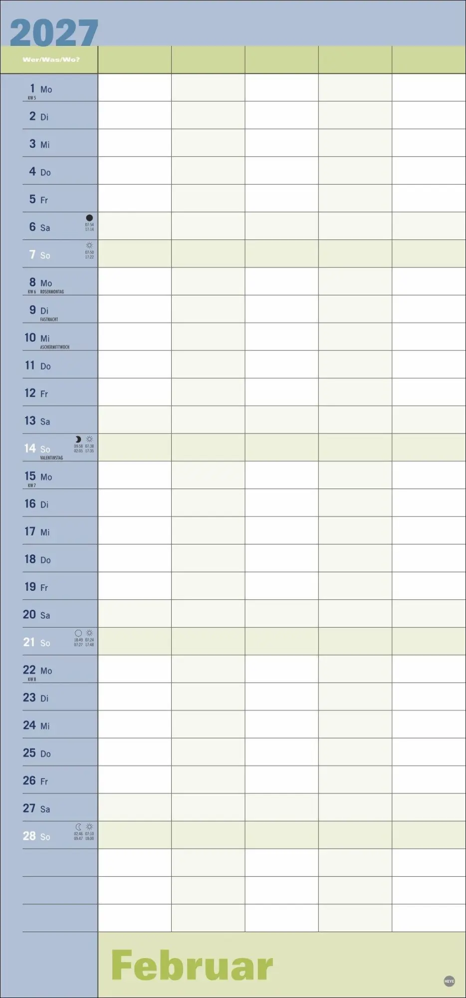 Bild: 9783756414956 | Allroundplaner 2027 | Heye | Kalender | Bürokalender Heye | 15 S.