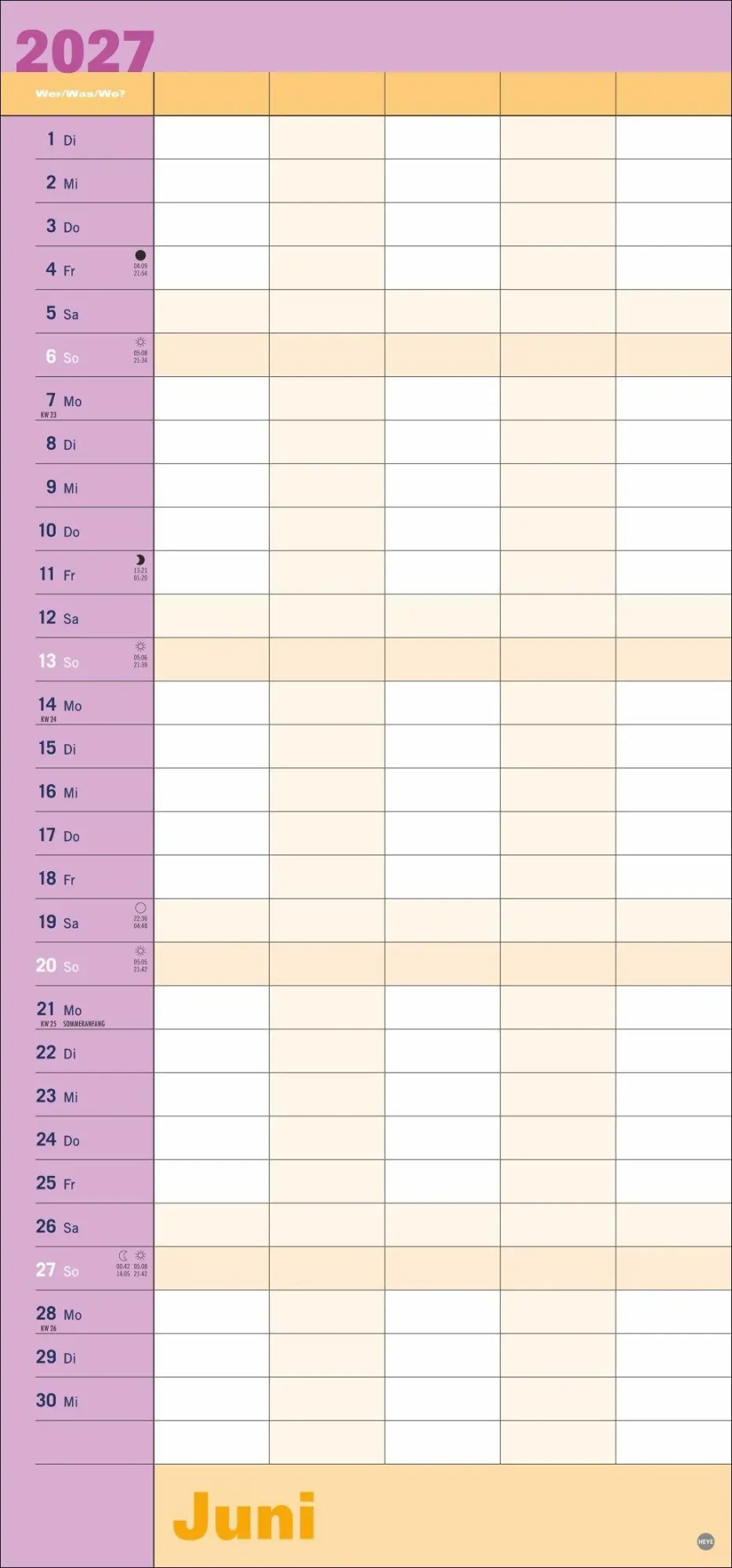 Bild: 9783756414956 | Allroundplaner 2027 | Heye | Kalender | Bürokalender Heye | 15 S.