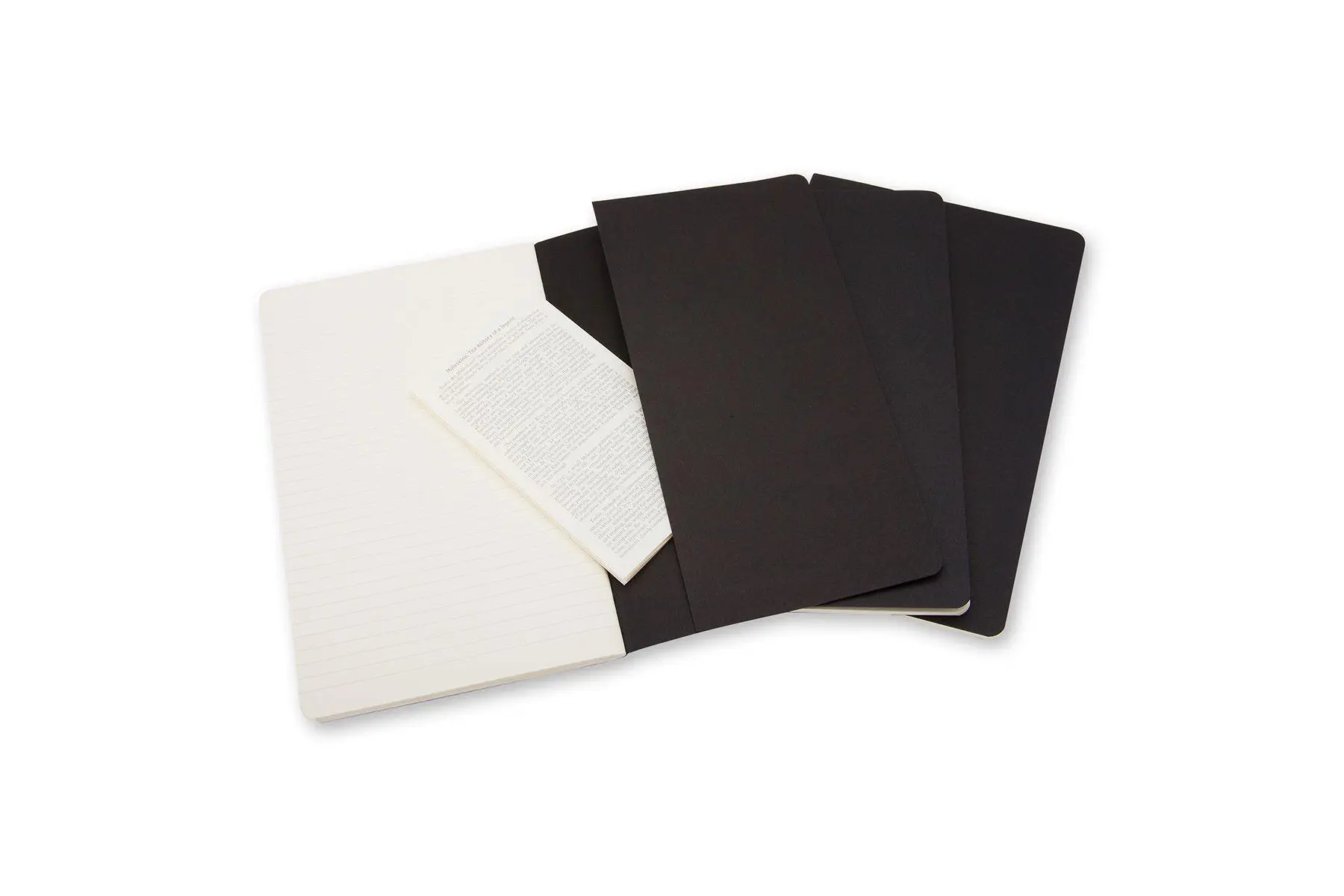 Cover: 9788883704956 | Moleskine Cahier large liniert schwarz DIN A5. 3er Pack | Moleskine