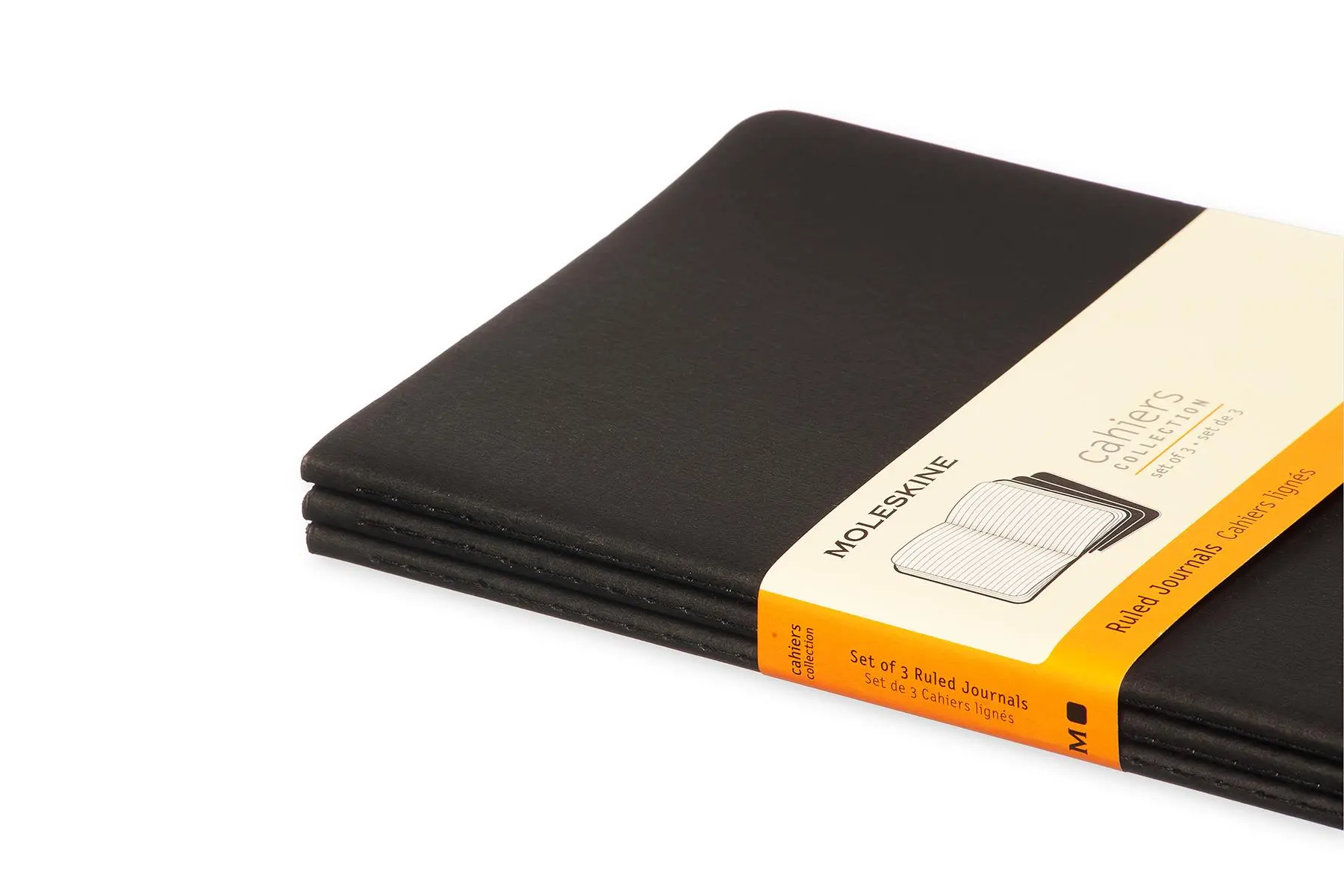 Bild: 9788883704956 | Moleskine Cahier large liniert schwarz DIN A5. 3er Pack | Moleskine