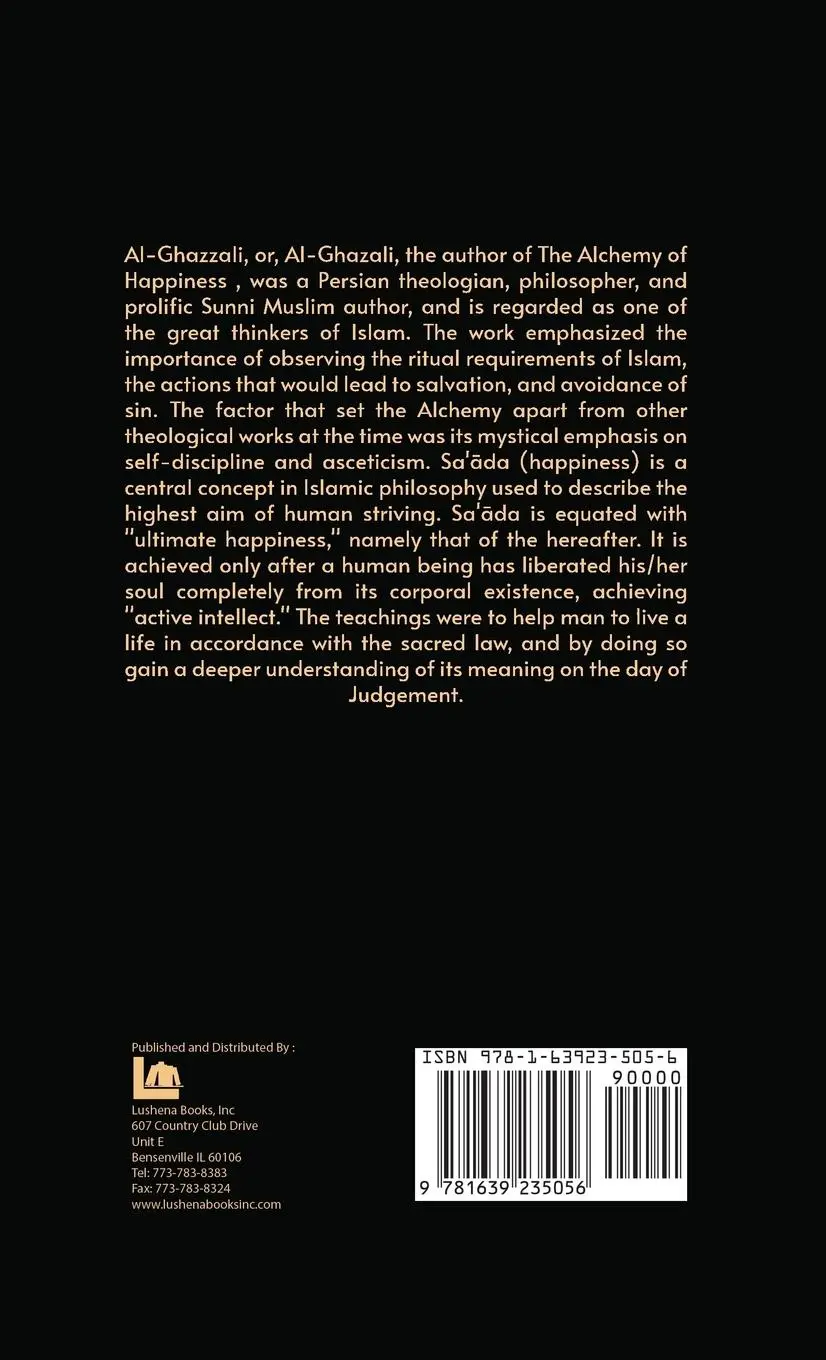 Rückseite: 9781639235056 | The Alchemy Of Happiness Hardcover | Al-Ghazzali | Buch | Englisch