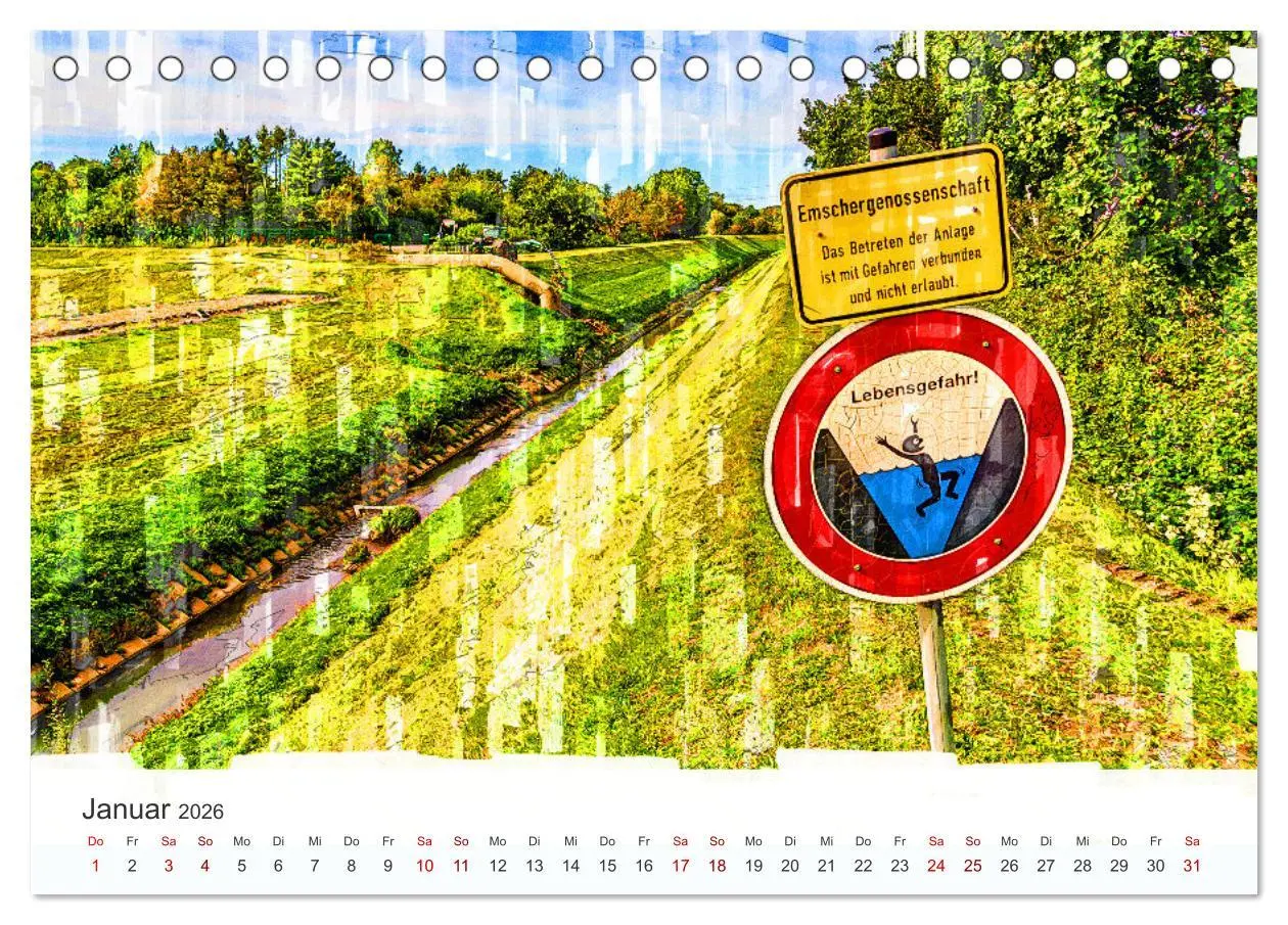 Bild: 9783457325056 | Ruhrpott Art (Tischkalender 2026 DIN A5 quer), CALVENDO Monatskalender