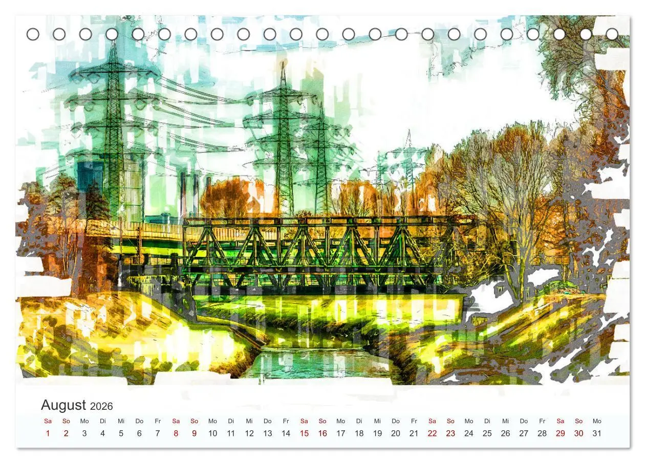 Bild: 9783457325056 | Ruhrpott Art (Tischkalender 2026 DIN A5 quer), CALVENDO Monatskalender