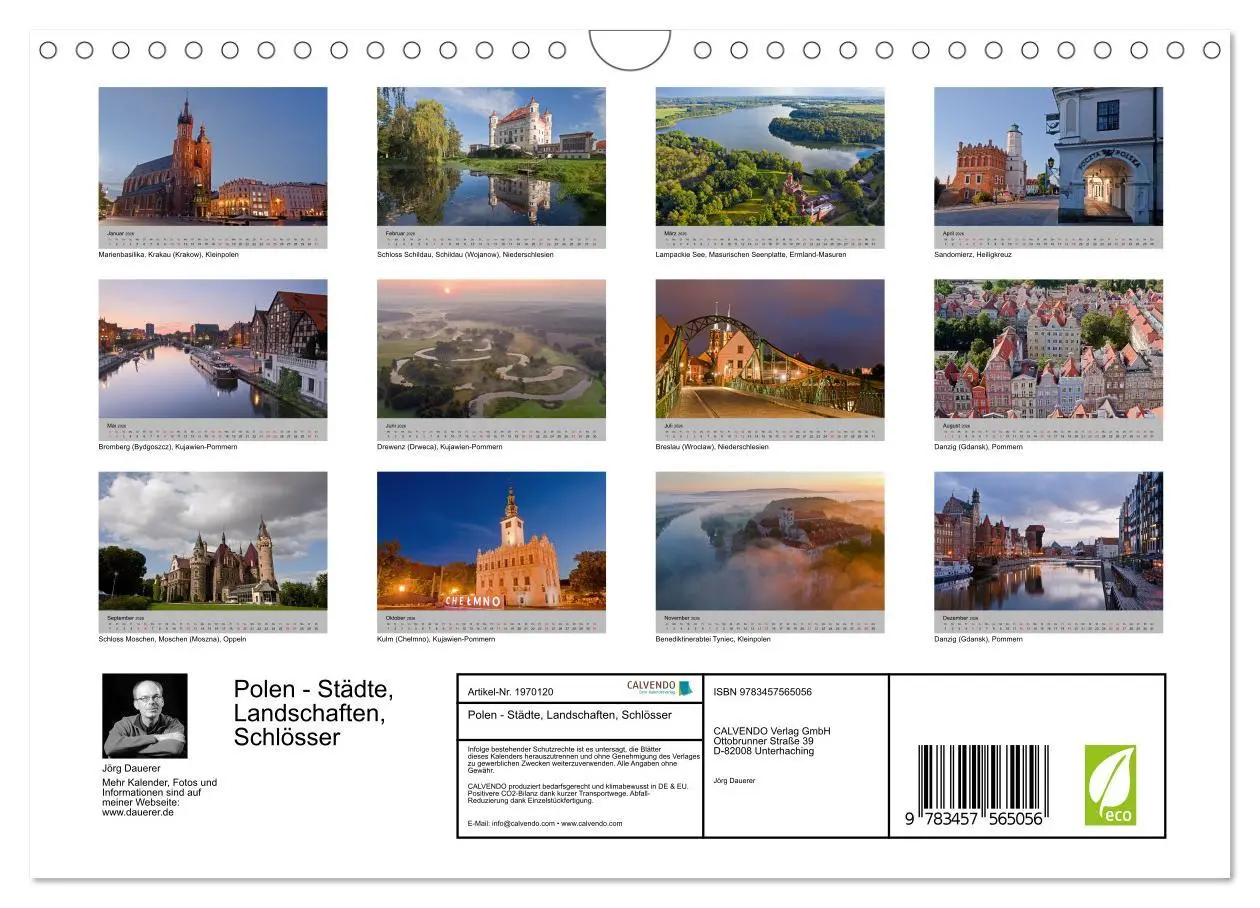 Bild: 9783457565056 | Polen - Städte, Landschaften, Schlösser (Wandkalender 2026 DIN A4...