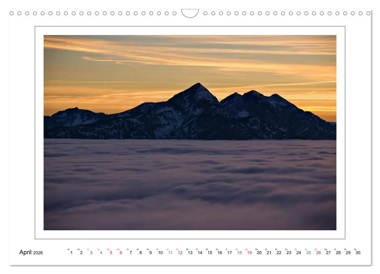 Bild: 9783457945056 | Unterwegs in den Chiemgauer Alpen (Wandkalender 2026 DIN A3 quer),...