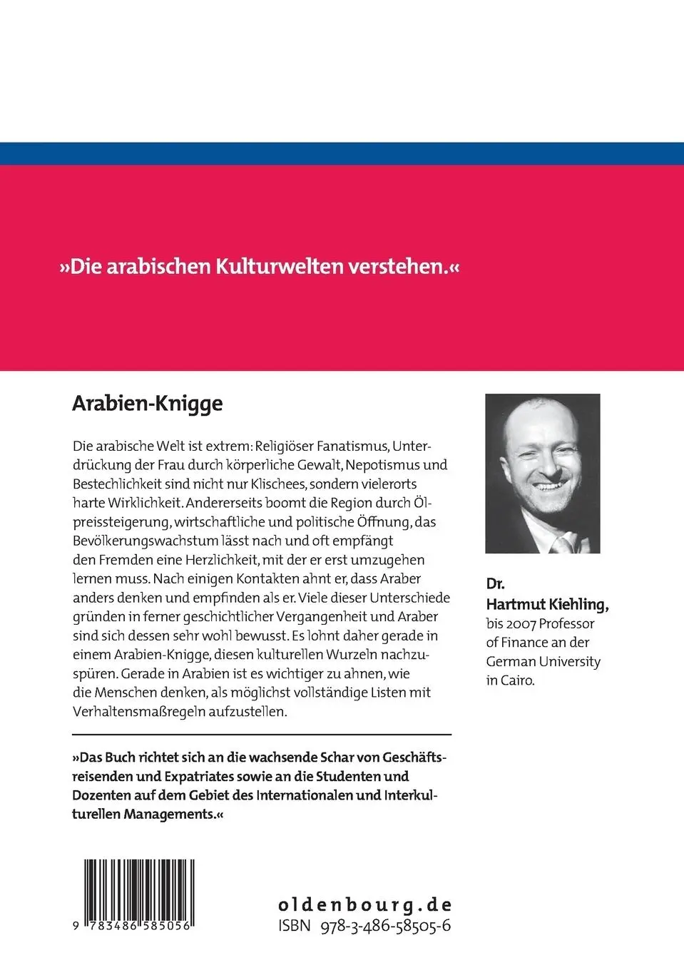 Rückseite: 9783486585056 | Arabien-Knigge | Hartmut Kiehling | Taschenbuch | XII | Deutsch | 2008