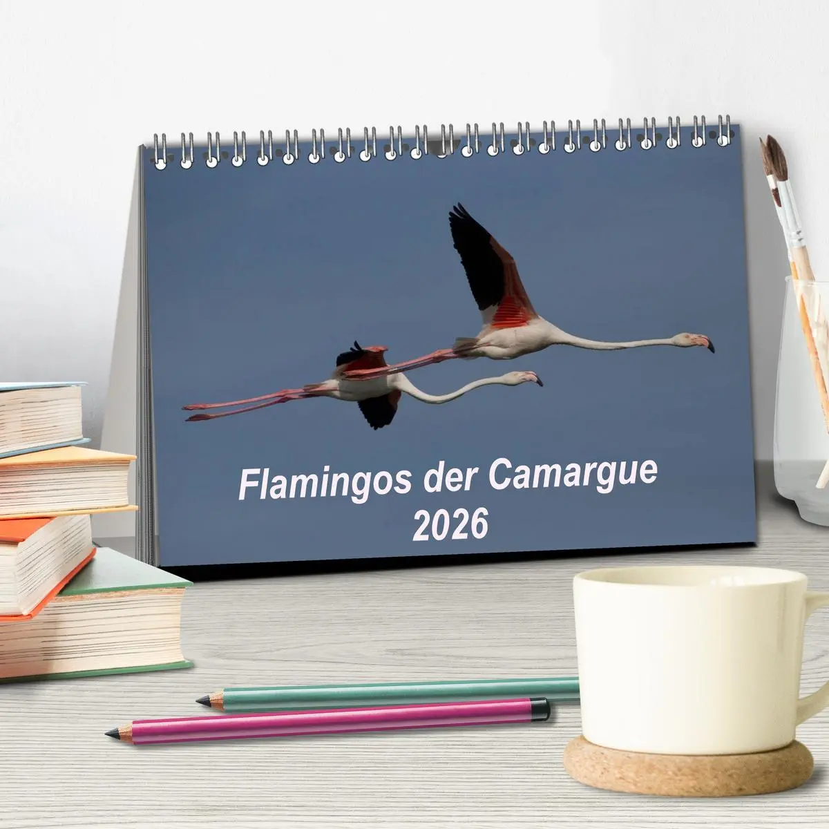 Bild: 9783516105056 | Flamingos der Camargue 2026 (Tischkalender 2026 DIN A5 quer),...