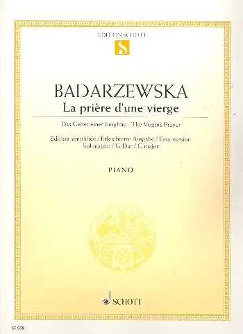 Cover: 9790543505056 | The Virgin's Prayer G major | Tekla Badarzewska | Buch | Schott Music