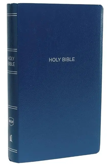 Cover: 9780718075156 | NKJV, Gift and Award Bible, Leather-Look, Blue, Red Letter Edition