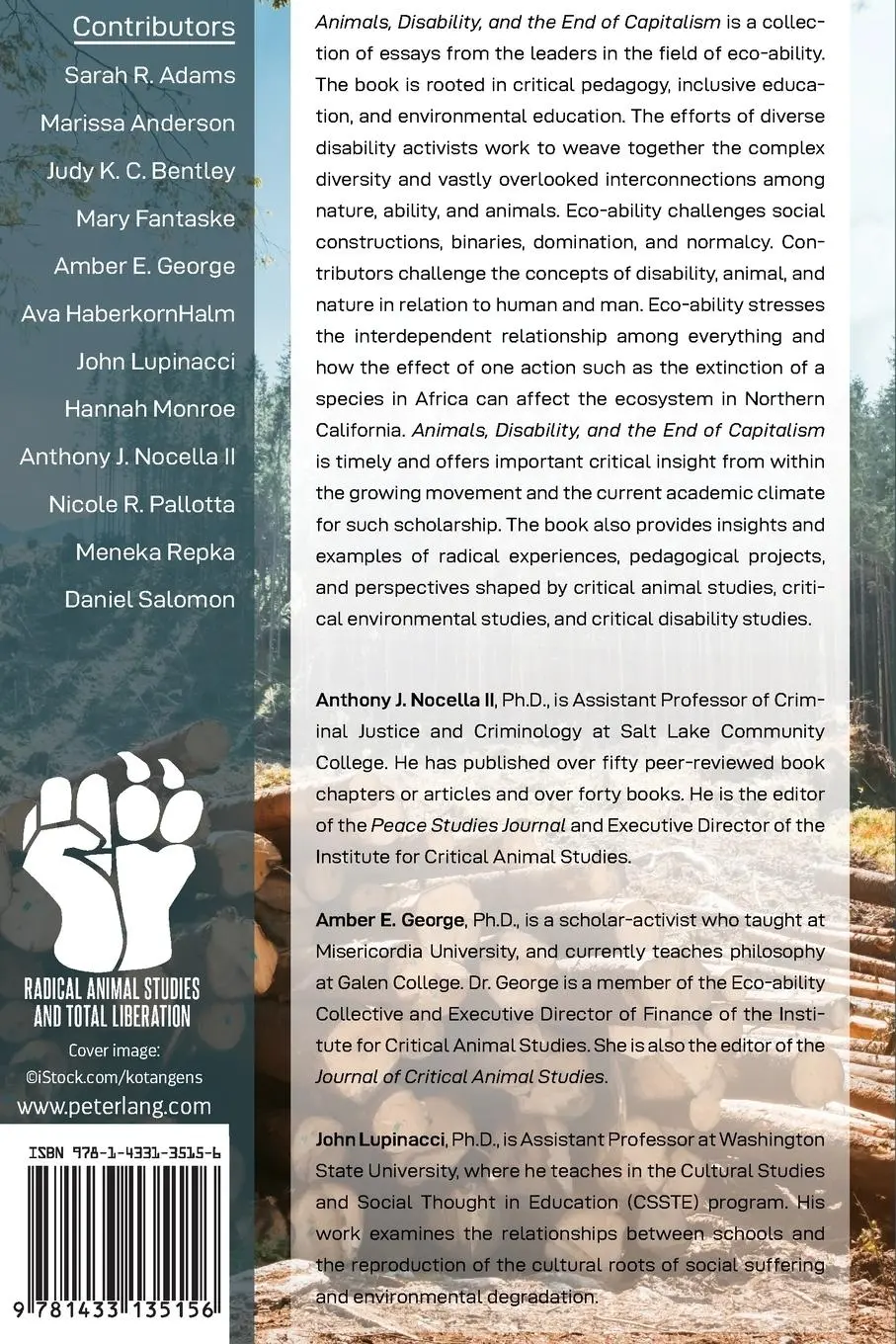 Rückseite: 9781433135156 | Animals, Disability, and the End of Capitalism | Ii (u. a.) | Buch