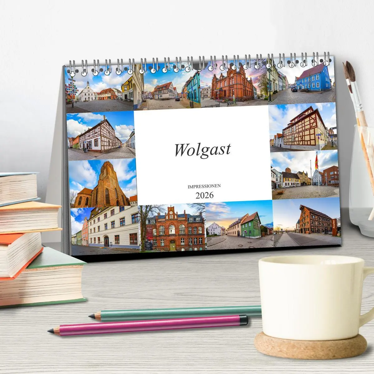 Bild: 9783457795156 | Wolgast Impressionen (Tischkalender 2026 DIN A5 quer), CALVENDO...