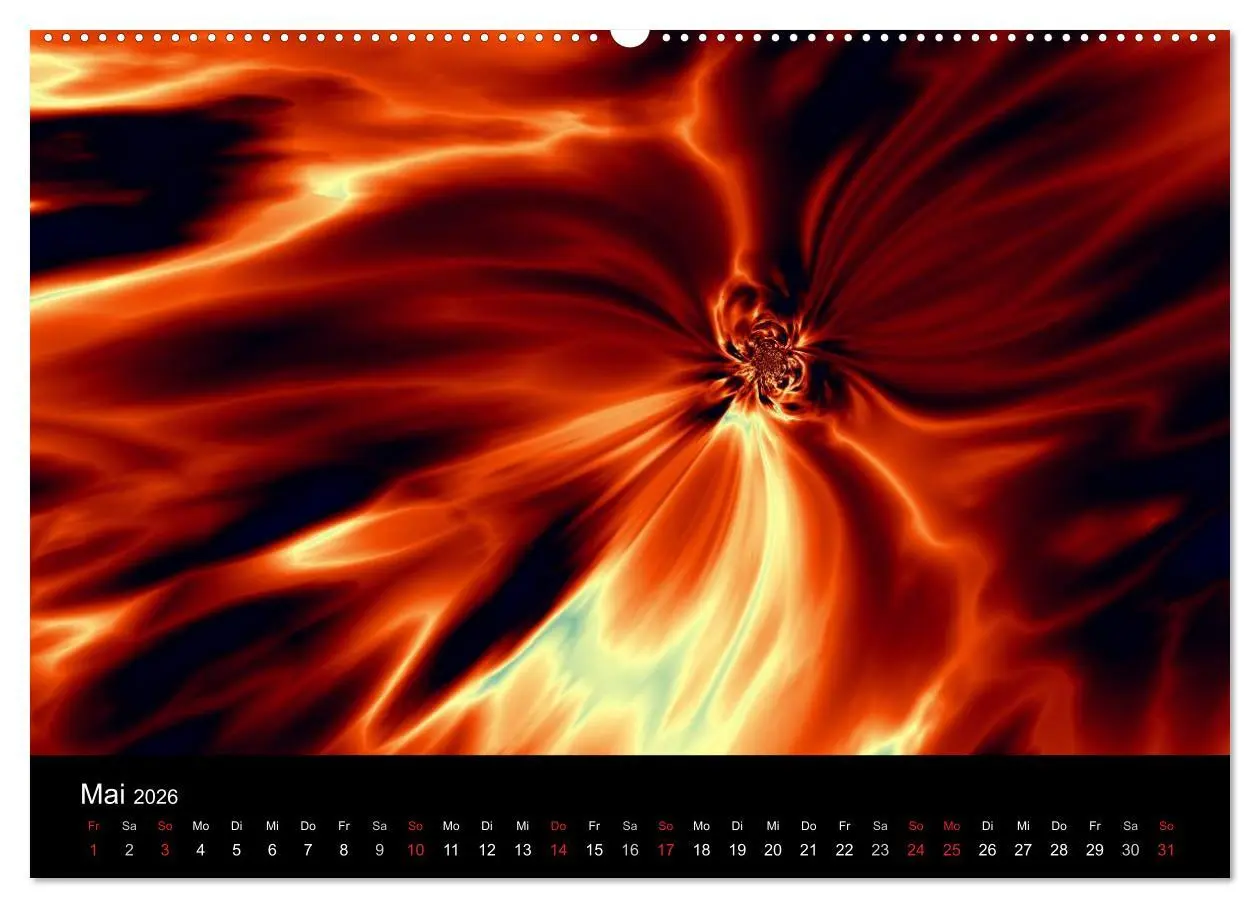 Bild: 9783516195156 | Fraktale Welten 2 (hochwertiger Premium Wandkalender 2026 DIN A2...