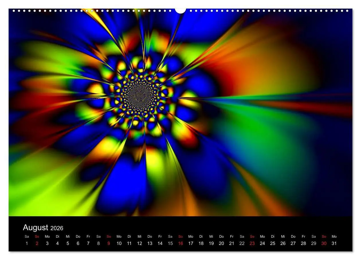 Bild: 9783516195156 | Fraktale Welten 2 (hochwertiger Premium Wandkalender 2026 DIN A2...