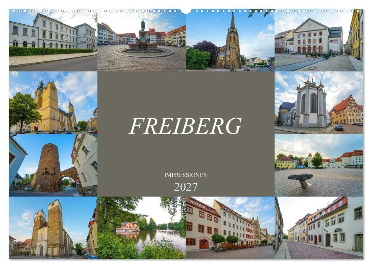 Cover: 9783569735156 | Freiberg Impressionen (Wandkalender 2027 DIN A2 quer), CALVENDO...
