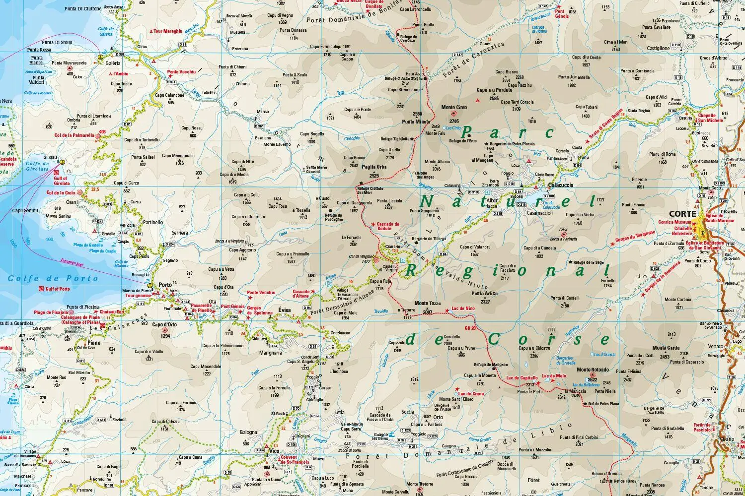 Bild: 9783831775156 | Reise Know-How Landkarte Korsika Corsica (1:135.000) | (Land-)Karte