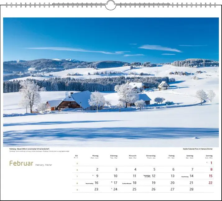 Bild: 9783861925156 | Schwarzwald 2026 | Clemens Emmler | Kalender | Spiralbindung | XIII