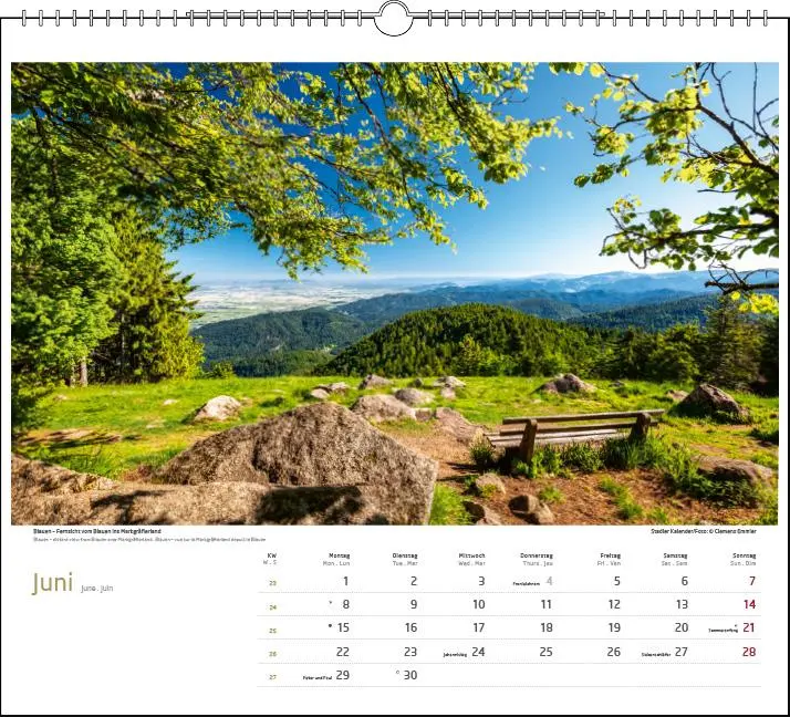 Bild: 9783861925156 | Schwarzwald 2026 | Clemens Emmler | Kalender | Spiralbindung | XIII