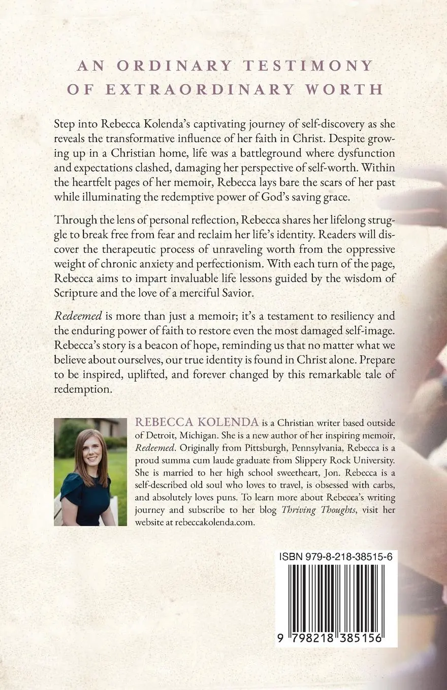 Rückseite: 9798218385156 | Redeemed | Discovering Identity After Trauma | Rebecca Kolenda | Buch