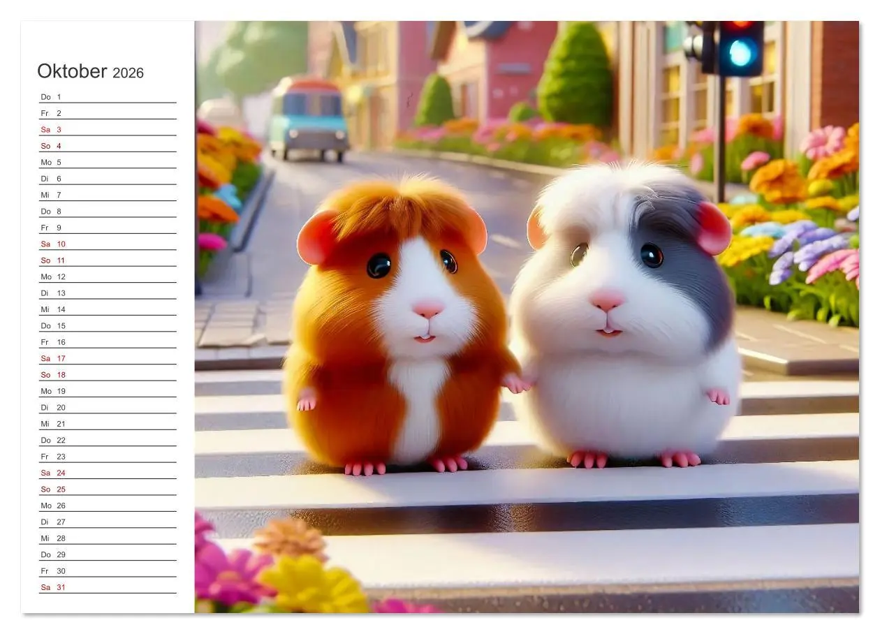 Bild: 9783516635256 | Knuddel und Kuschel (hochwertiger Premium Wandkalender 2026 DIN A2...