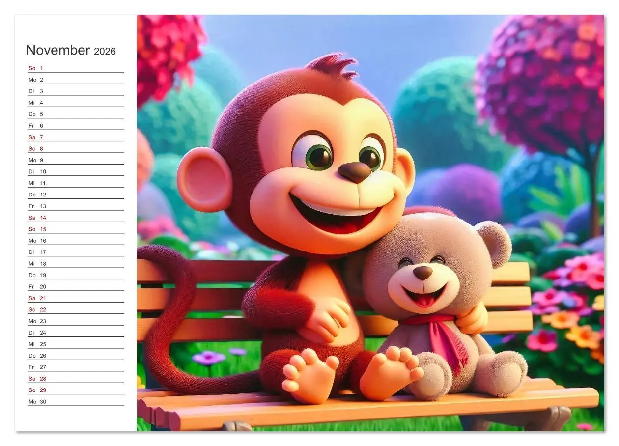 Bild: 9783516635256 | Knuddel und Kuschel (hochwertiger Premium Wandkalender 2026 DIN A2...