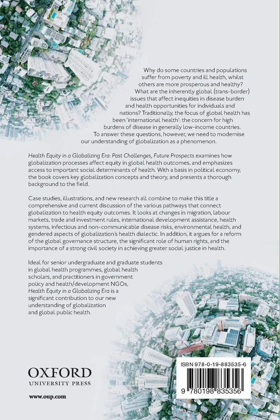 Rückseite: 9780198835356 | Health Equity in a Globalizing Era | Past Challenges, Future Prospects