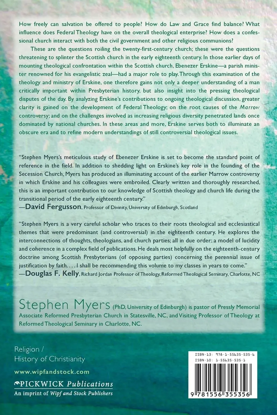 Rückseite: 9781556355356 | Scottish Federalism and Covenantalism in Transition | Stephen G. Myers