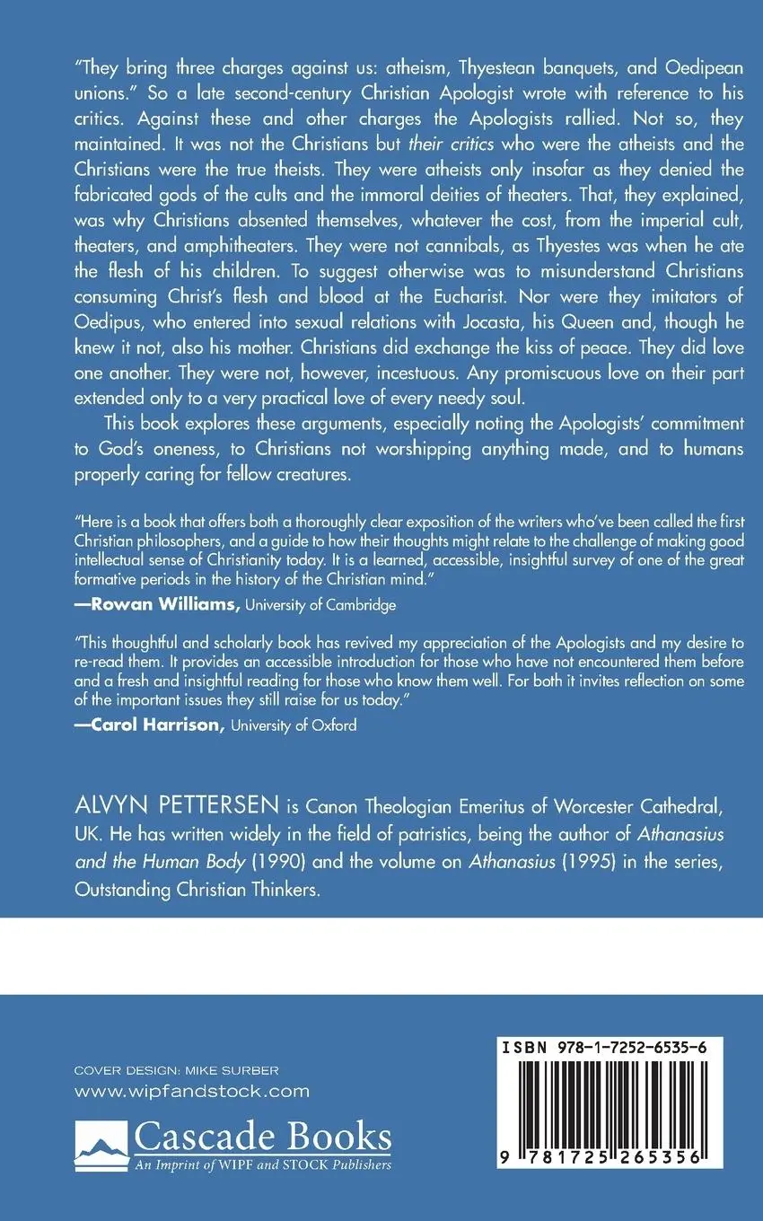 Rückseite: 9781725265356 | The Second-Century Apologists | Alvyn Pettersen | Taschenbuch | 2020