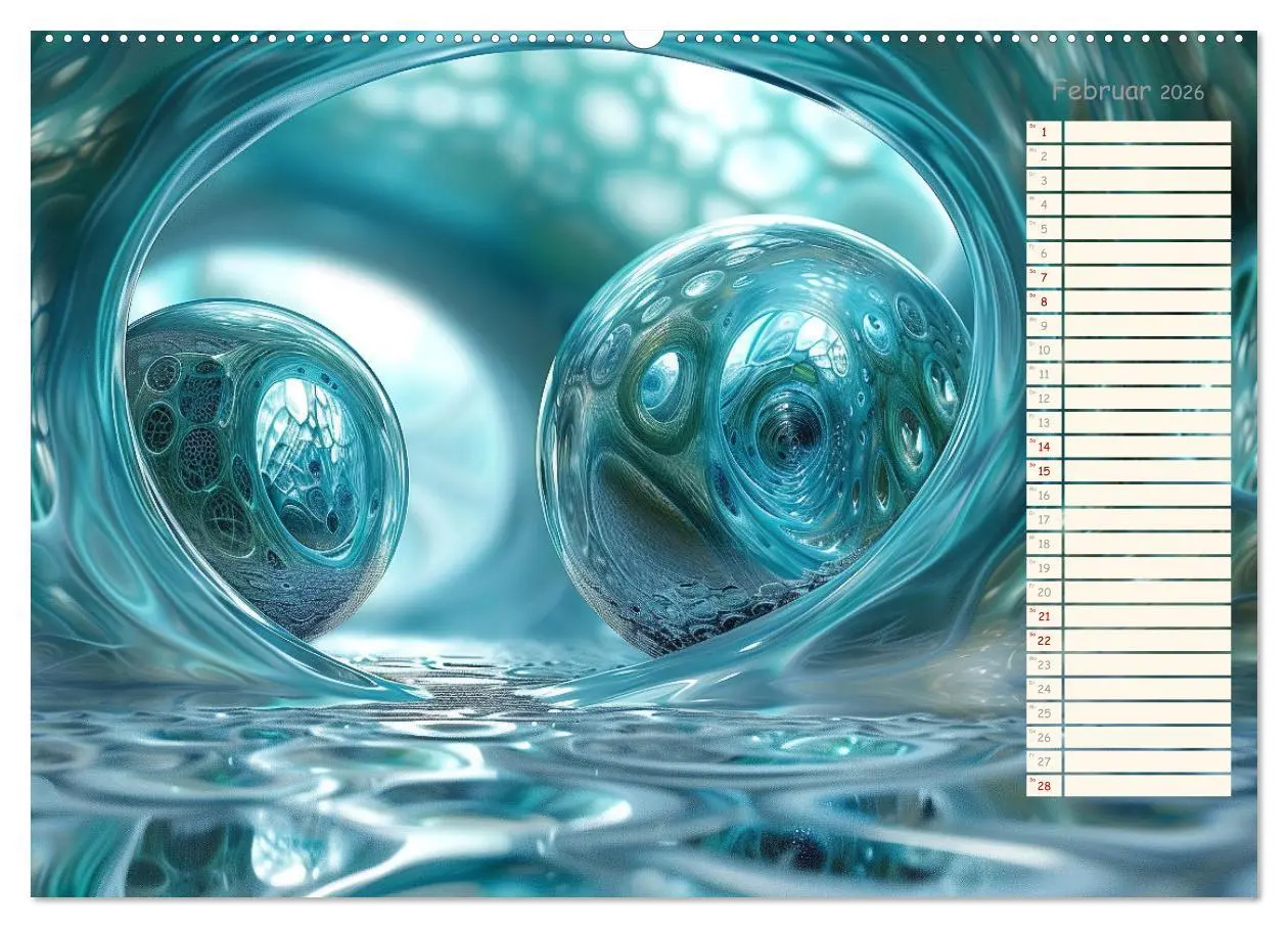 Bild: 9783457395356 | Elegante Wunderwelten (Wandkalender 2026 DIN A2 quer), CALVENDO...