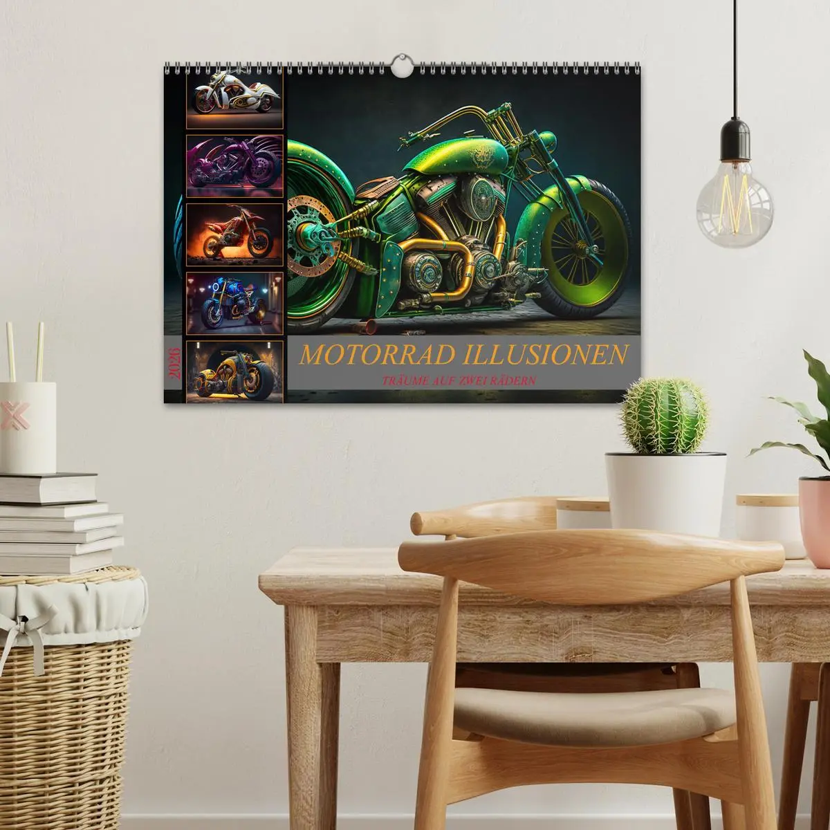 Bild: 9783457535356 | Motorrad illusionen (Wandkalender 2026 DIN A3 quer), CALVENDO...