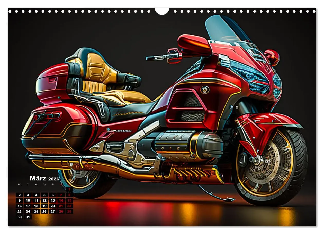 Bild: 9783457535356 | Motorrad illusionen (Wandkalender 2026 DIN A3 quer), CALVENDO...