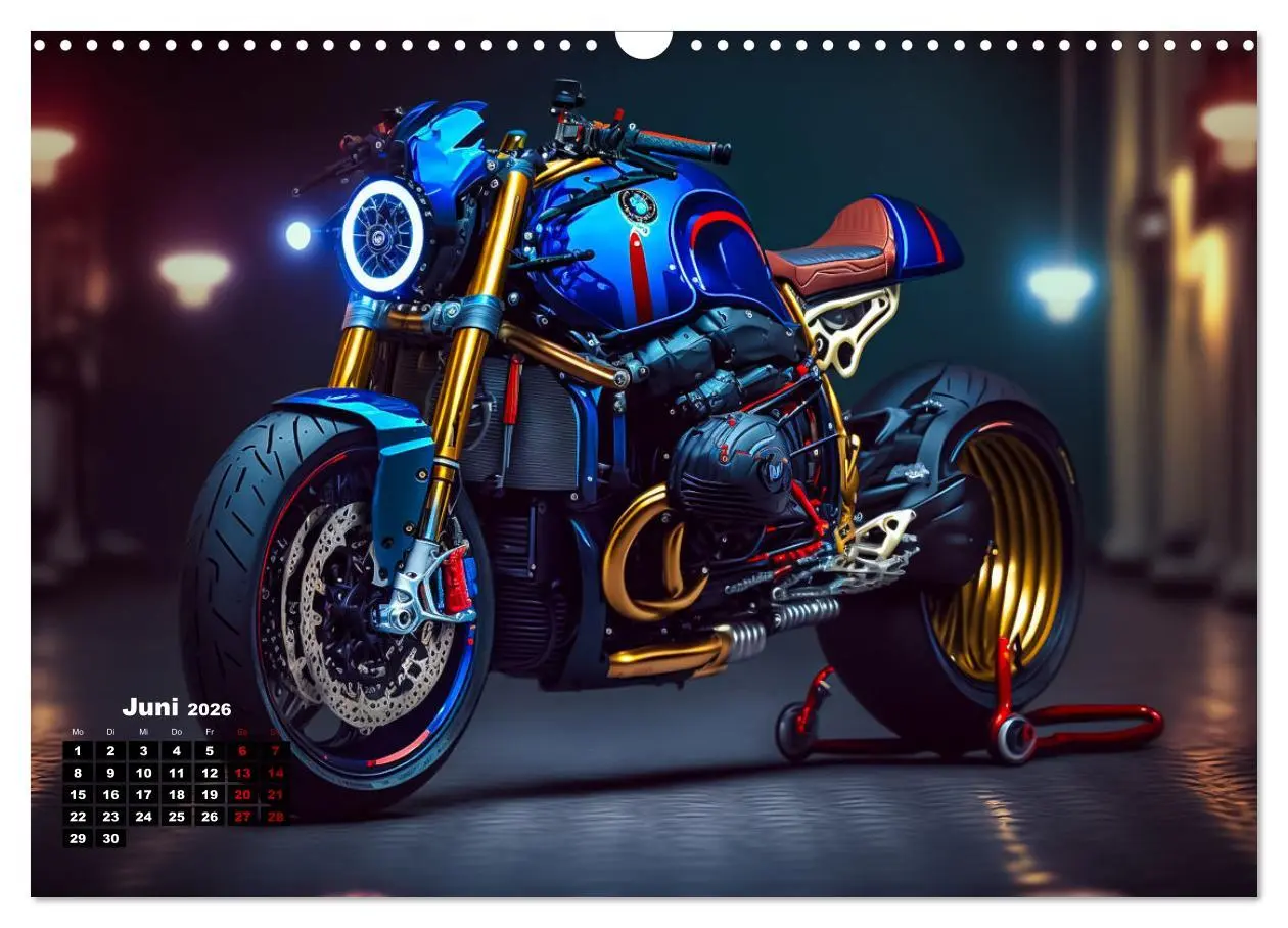 Bild: 9783457535356 | Motorrad illusionen (Wandkalender 2026 DIN A3 quer), CALVENDO...