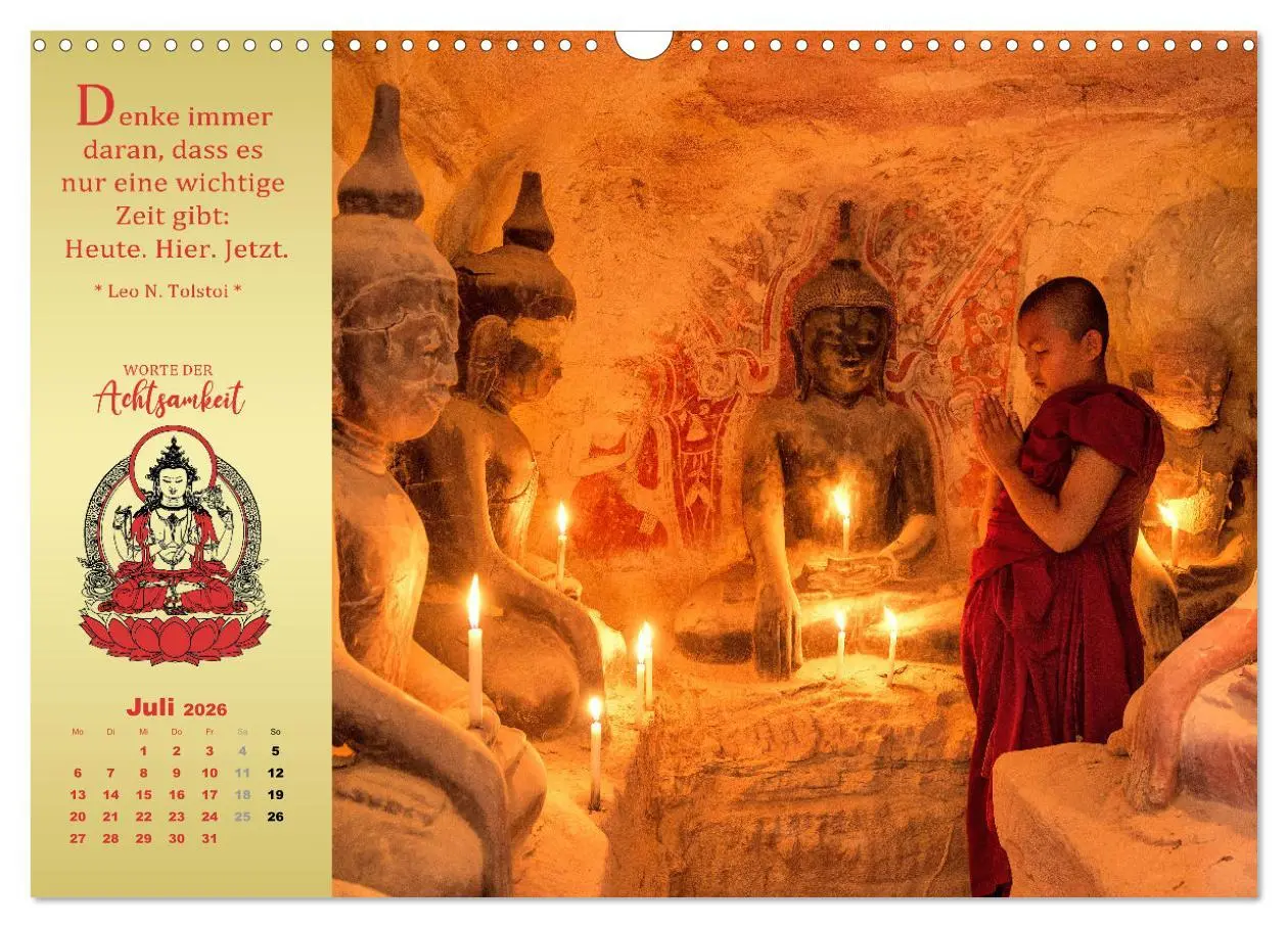 Bild: 9783457915356 | Wege der Achtsamkeit - In der Ruhe liegt die Kraft (Wandkalender...