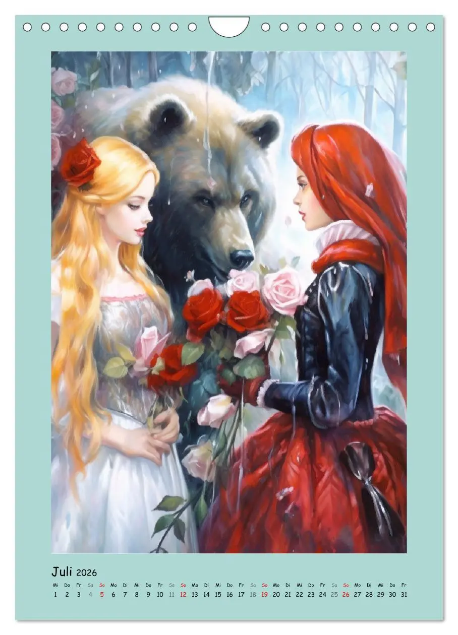 Bild: 9783516315356 | Zauberhafte Märchenillustrationen im Romantik-Stil (Wandkalender...