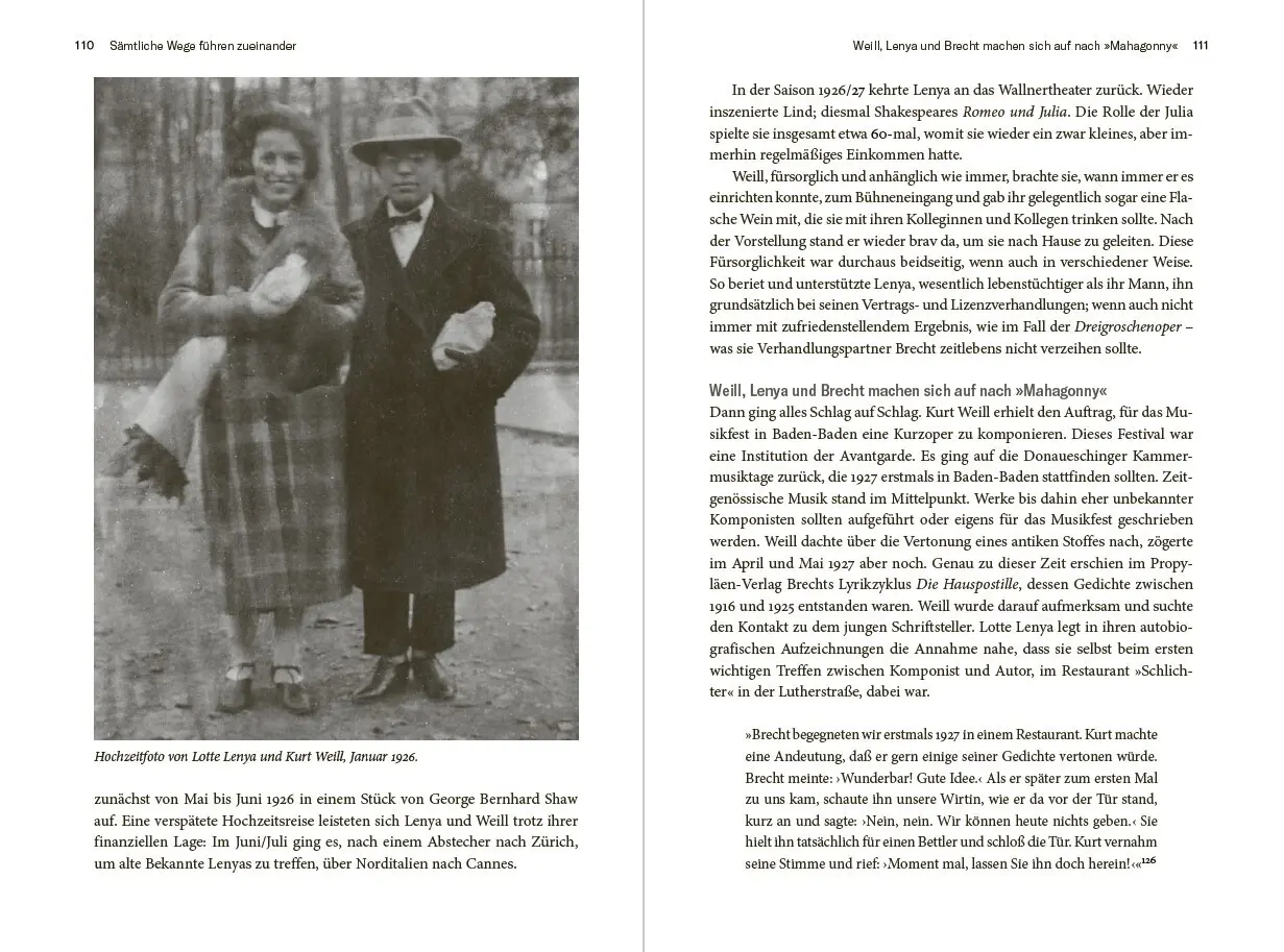 Bild: 9783806245356 | Lotte Lenya und Bertolt Brecht | Das wilde Leben zweier Aufsteiger