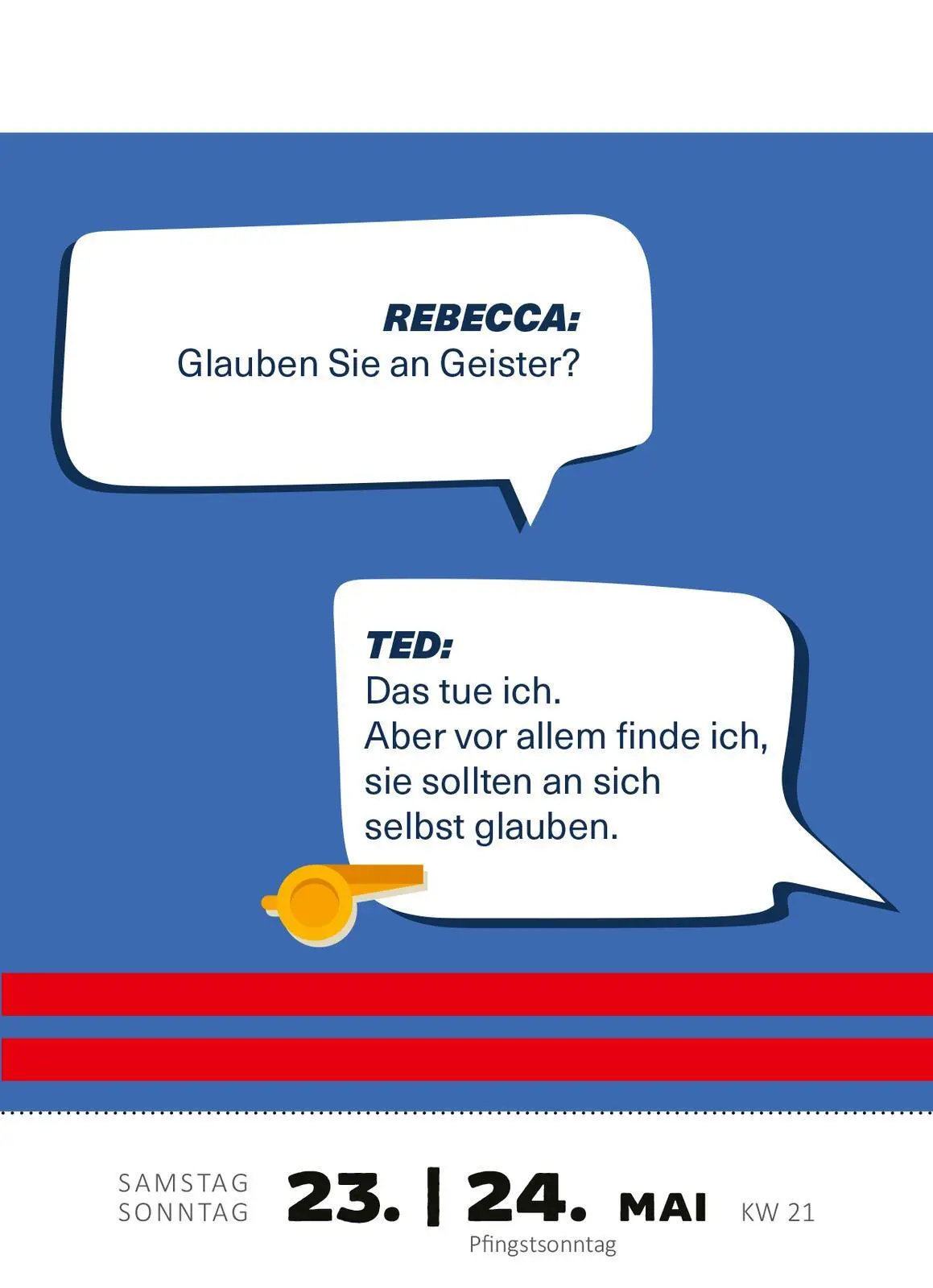 Bild: 4014489135456 | Abreißkalender Mach's wie Ted, sei ein Goldfisch 2026 | Kalender