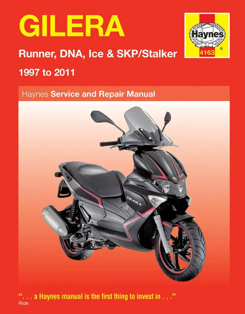 Cover: 9780857335456 | Gilera Runner, DNA, Ice &amp; SKP/Stalker (97 - 11) Haynes Repair Manual